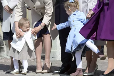 Les mini-princesses suédoises fêtent leur morfar