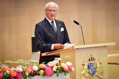 Le roi Carl XVI Gustaf de Suède à Stockholm, le 8 septembre 2020