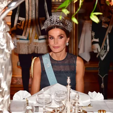 La reine Letizia d'Espagne à Stockholm, le 24 novembre 2021
