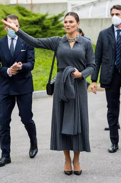 La princesse héritière Victoria de Suède à Turin, le 20 octobre 2021