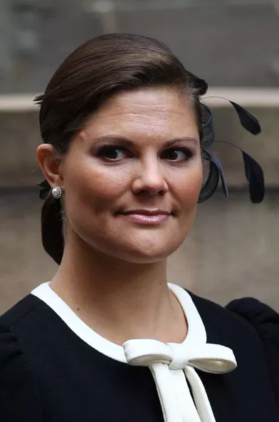 Le bibi de la princesse Victoria de Suède lors de la rentrée parlementaire à Stockholm, le 15 septembre 2011