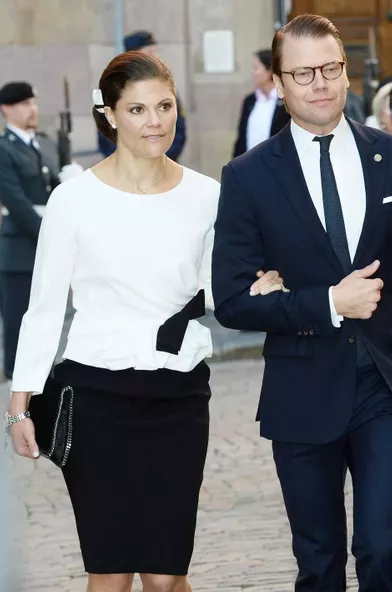 La princesse Victoria de Suède lors de la rentrée parlementaire à Stockholm, le 30 septembre 2014