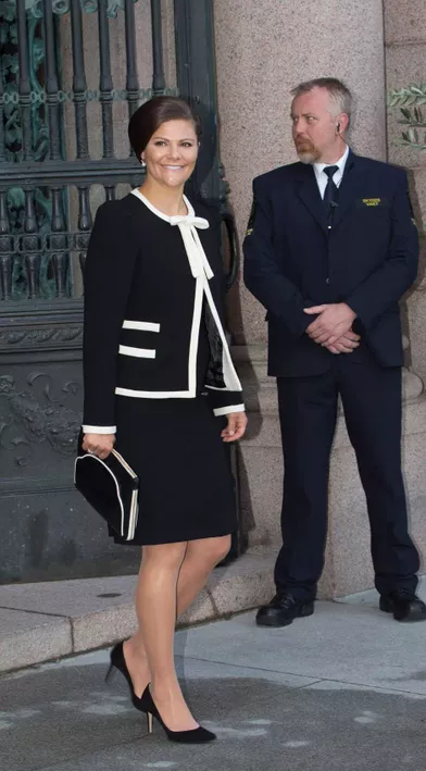 La princesse Victoria de Suède lors de la rentrée parlementaire à Stockholm, le 16 septembre 2015