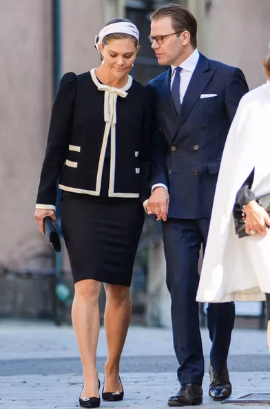 La princesse Victoria de Suède lors de la rentrée parlementaire à Stockholm, le 10 septembre 2019