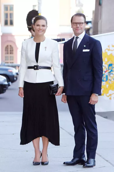 La princesse héritière Victoria de Suède lors de la rentrée parlementaire à Stockholm, le 14 septembre 2021