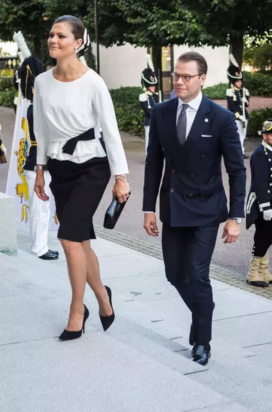 La princesse Victoria de Suède lors de la rentrée parlementaire à Stockholm, le 13 septembre 2016