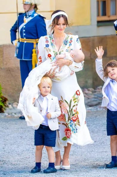 La princesse Sofia de Suède dans une robe Etro, le 14 août 2021