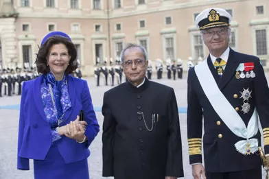 La famille royale de Suède accueille le président indien