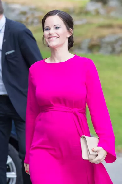 La princesse Sofia de Suède, enceinte de son deuxième enfant, à Stockholm, le 31 mai 2017