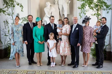 Photo de familleaux 40 ans de la princesse Victoria, le 14 juillet 2017.