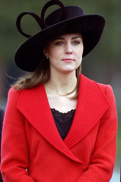 Kate Middleton lors d'une parade de l'Académie royale militaire de Sandhurst le 15 décembre 2006