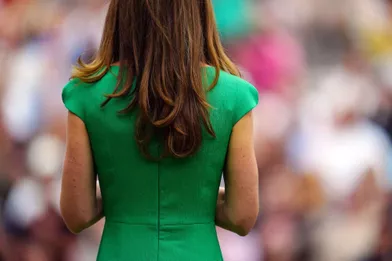Kate Middleton à la finale femme de Wimbledon le 10 juillet 2021.