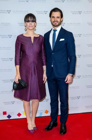 La princesse Sofia et le prince Carl Philip de Suède à Stockholm, le 11 janvier 2022