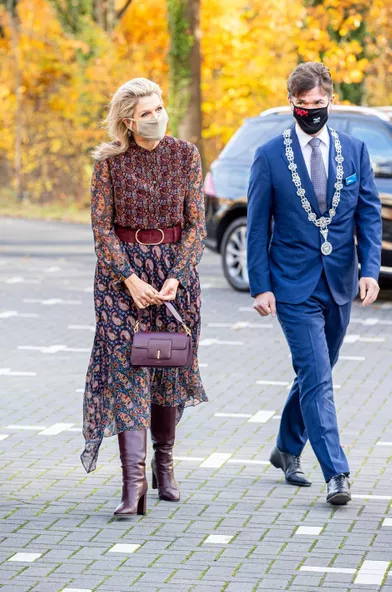 La reine Maxima des Pays-Bas dans une robe Altuzarraà Breda, le 17 novembre 2021