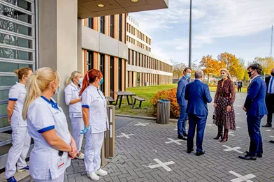 La reine Maxima des Pays-Bas à l'hôpitalAmphia àBreda, le 17 novembre 2021