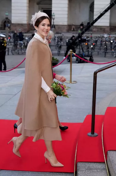 La princesse Mary de Danemark à Copenhague, le 14 janvier 2022
