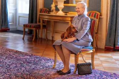 La reine Margrethe II de Danemark à Copenhague, le 14 janvier 2022