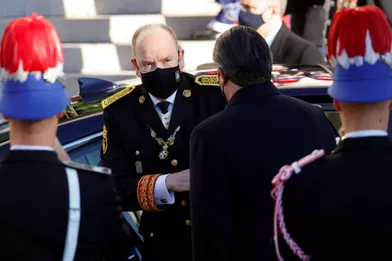 Le prince Albert II de Monacoà Monaco, le 19 novembre 2021