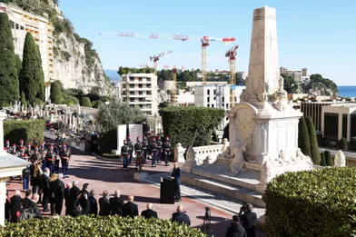 La cérémonie d'hommage national à Joséphine Baker à Monaco, le 29 novembre 2021