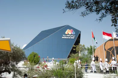 Le Pavillon de Monaco à l'Exposition universelle deDubaï, le 13 novembre 2021