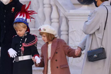 Le prince Jacques et la princesse Gabriella de Monaco, le 19 novembre 2021