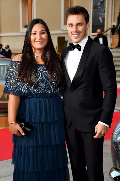 Marie et Louis Ducruetà la première du film James Bond «Mourir Peut Attendre» au Casino de Monaco le 29 septembre 2021