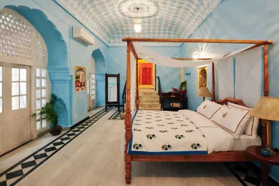 La chambre de la suite Gudliya dans le City Palace de Jaipur