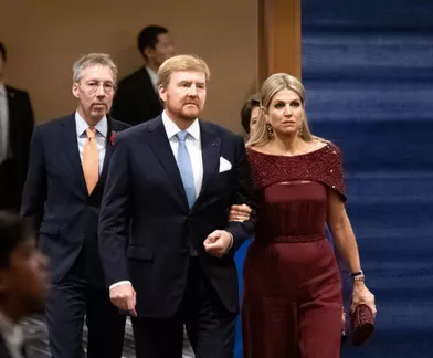 La reine Maxima et le roi Willem-Alexander des Pays-Bas, à Tokyo le 23 octobre 2019
