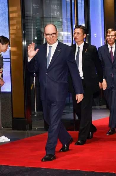 Le prince Albert II de Monaco, à Tokyo le 23 octobre 2019