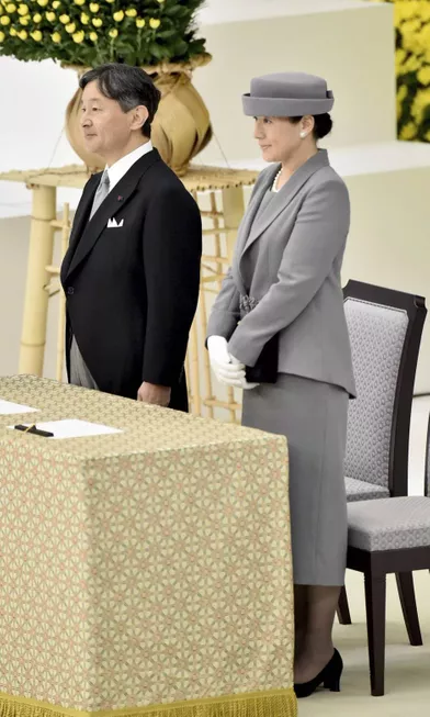 L'empereur Naruhito du Japon et l'impératrice Masako à Tokyo, le 15 août 2019