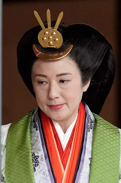 L'impératrice Masako du Japon à Tokyo, le 22 octobre 2019