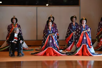 Membres de la famille impériale du Japon à Tokyo, le 22 octobre 2019