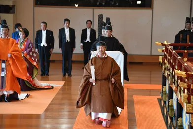 L'empereur Naruhito du Japon lors de son intronisation à Tokyo, le 22 octobre 2019