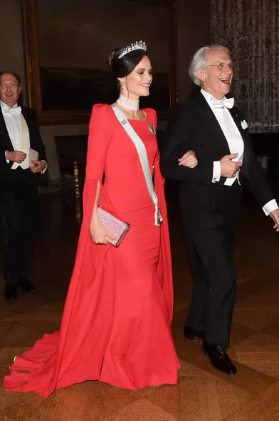 La princesse Sofia de Suède dans une robe Zetterberg couture, le 10 décembre 2018