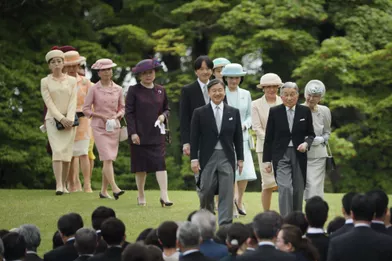 La famille impériale du Japon à Tokyo, le 25 avril 2018