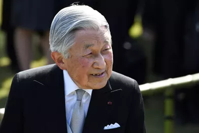 L'empereur Akihito du Japon à Tokyo, le 25 avril 2018
