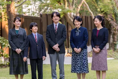 Le prince Fumihito d'Akishino du Japon en famille. Photo réalisée le 15 novembre et diffusée le 30 novembre 2019 pour ses 54 ans