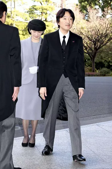 La princesse Kiko du Japon et le prince Fumihito d'Akishino à Tokyo, le 11 mars 2019