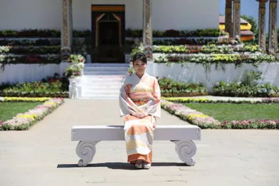 La princesse Mako du Japon en visite officielle au Bhoutan, le 4 juin 2017