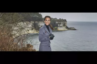 La princesse Marie sur la plus belle falaise du Danemark