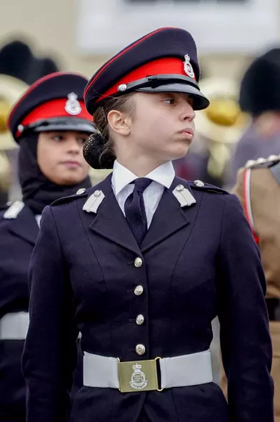 La princesse Salma de Jordanie à l'académie militaire de Sandhurst, le 24 novembre 2018