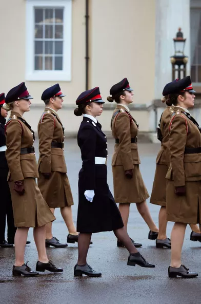 La princesse Salma de Jordanie défile à Sandhurst, le 24 novembre 2018