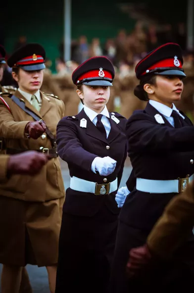La princesse Salma de Jordanie à la Royal Military Academy Sandhurst, le 24 novembre 2018