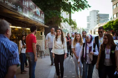 Rania et sa fille marchent pour la tolérance