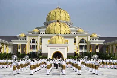 Cérémonie du &quot;couronnement&quot; du nouveau roi de Malaisie à Kuala Lumpur, le 30 juillet 2019 