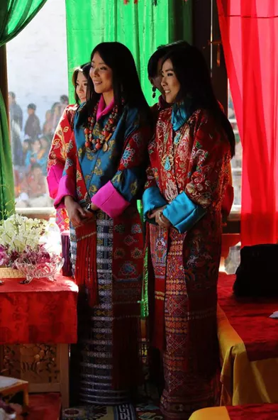 Les princesses du Bhoutan à Haa, le 17 décembre 2017