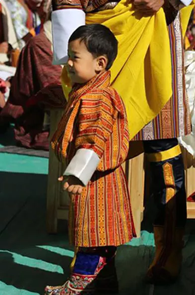 Le petit prince héritier du Bhoutan à Haa, le 17 décembre 2017