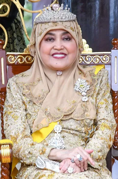 La reine Anak Hajah Saleha à Bandar Seri Begawan le 5 octobre 2017
