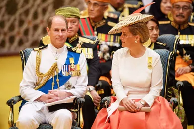 La comtesse Sophie de Wessex et le prince Edward d'Angleterre au Sultanat de Brunei, le 5 octobre 2017