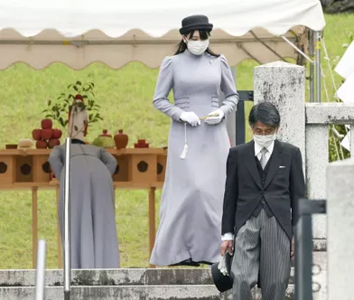 Les princesses du Japon Kako (au fond) et Mako (au premier plan) à Hachioji, le 16 juin 2020